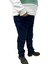 Erkek Denim Yüksek Bel Fermuarlı Regular Fit Likralı Koyu Mavi Kot Pantolon 3