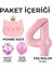 4 Yaş Doğum Günü Parti Seti Pembe Yaş Balon Kedi ve Konfetili Folyo Balon Parti Seti 2