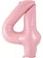 4 Yaş Doğum Günü Parti Seti Pembe Yaş Balon Kedi ve Konfetili Folyo Balon Parti Seti 3