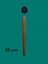 Akkayahome 4 Adet Beyaz Boyalı Ahşap Konik 35 cm Zigon, Orta Sehpa, Puf ,Komidin Ayağı 2
