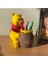 Tekno Trust Sevimli Ayı Şekerlik Kalemlik Makyaj Kutusu Sunumluk Dekoratif Obje Winnie The Pooh El Boyaması 18C 3