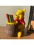 Tekno Trust Sevimli Ayı Şekerlik Kalemlik Makyaj Kutusu Sunumluk Dekoratif Obje Winnie The Pooh El Boyaması 18C 4