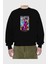 Boa Hancock Ön Baskılı Siyah Oversize Sweatshirt Erkek Kadın Bisiklet Yaka 2