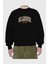 Billionaire Ön Baskılı Siyah Oversize Sweatshirt Erkek Kadın Bisiklet Yaka 2