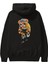 Teddy Bear Sport Boy Arka Baskılı Siyah Oversize Kapüşonlu Sweatshirt Erkek Kadın 1