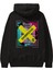 Skatebording Arka Baskılı Siyah Oversize Kapüşonlu Sweatshirt Erkek Kadın 1