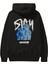 Stay Together Bear Arka Baskılı Siyah Oversize Kapüşonlu Sweatshirt Erkek Kadın 1