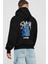 Stay Together Bear Arka Baskılı Siyah Oversize Kapüşonlu Sweatshirt Erkek Kadın 2