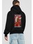 Michael Jordan Arka Baskılı Siyah Oversize Kapüşonlu Sweatshirt Erkek Kadın 2