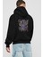 Stay High Arka Baskılı Siyah Oversize Kapüşonlu Sweatshirt Erkek Kadın 2