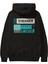 Stockholm Arka Baskılı Siyah Oversize Kapüşonlu Sweatshirt Erkek Kadın 1