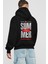 Summer Vibes 2 Arka Baskılı Siyah Oversize Kapüşonlu Sweatshirt Erkek Kadın 2