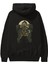 Gasmask Gangsta Arka Baskılı Siyah Oversize Kapüşonlu Sweatshirt Erkek Kadın 1