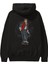 Marty Arka Baskılı Siyah Oversize Kapüşonlu Sweatshirt Erkek Kadın 1