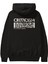 Criticism Streetwear Arka Baskılı Siyah Oversize Kapüşonlu Sweatshirt Erkek Kadın 1