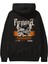 Faith Over Fear 2 Arka Baskılı Siyah Oversize Kapüşonlu Sweatshirt Erkek Kadın 1