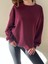 Bisiklet Yaka Basic Oversize Kadın Sweatshirt 4