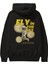 Fly In The Sky Arka Baskılı Siyah Oversize Kapüşonlu Sweatshirt Erkek Kadın 1