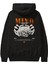 Mind Control Arka Baskılı Siyah Oversize Kapüşonlu Sweatshirt Erkek Kadın 1
