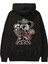 Eyeball Rockstar Cowboy Arka Baskılı Siyah Oversize Kapüşonlu Sweatshirt Erkek Kadın 1
