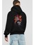 Official Cool Arka Baskılı Siyah Oversize Kapüşonlu Sweatshirt Erkek Kadın 2