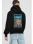 Al Capone Holiday Arka Baskılı Siyah Oversize Kapüşonlu Sweatshirt Erkek Kadın 2