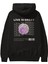 Live Is Great Yazılı Arka Baskılı Siyah Oversize Kapüşonlu Sweatshirt Erkek Kadın 1