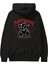 Happiness Bear Arka Baskılı Siyah Oversize Kapüşonlu Sweatshirt Erkek Kadın 1