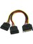 P202 15PIN Sata - 2X15PIN Sata Dönüştürücü Kablo 1