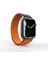 Apple Watch 10 42MM KRD-122 Silikon Kordon Strap Kayış-Siyah-Turuncu 1