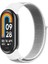 Xiaomi Mi Band 9 Zore Krd-03 Hasır Kordon-Beyaz 1