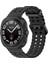 Galaxy Watch Ultra 47MM Zore KRD-118 Tırtıklı Tasarım Silikon Kordon-Siyah 1