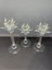 Şık Kristal Cam Lotus Üçlü Mumluk, Altın Renk, 28x13 cm 3