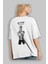 Roronoa Zoro 3 Arka Baskılı Beyaz Oversize T-Shirt Erkek Kadın Bisiklet Yaka 3