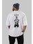 Roronoa Zoro 3 Arka Baskılı Beyaz Oversize T-Shirt Erkek Kadın Bisiklet Yaka 4