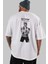 Roronoa Zoro 3 Arka Baskılı Beyaz Oversize T-Shirt Erkek Kadın Bisiklet Yaka 5