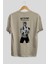 Roronoa Zoro 3 Arka Baskılı Bej Oversize T-Shirt Unisex Erkek Kadın Bisiklet Yaka 2