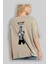 Roronoa Zoro 3 Arka Baskılı Bej Oversize T-Shirt Unisex Erkek Kadın Bisiklet Yaka 3
