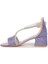 Pisar Günlük Kız Çocuk 4 cm Topuklu Sandalet Abiye Ayakkabı Lila 4