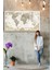 Harita/Maps 3d Dekoratif Baskı Cam Tablo 138 4