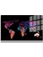 Harita/Maps 3d Dekoratif Baskı Cam Tablo 162 1