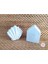 Beyaz Dekoratif İstiridye ve Mumluk, 10x15 cm, Beton Materyal 1