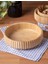 Bambu Çizgili Kase Bambu Sunum Dekoratif Kase 22cm-6cm 2