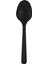 Plastik Siyah Kaşık - Parti Davet Piknik Çorba Yemek Kaşığı - 18 cm . - 100'LÜ 3 Paket 3