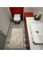 Ekru-Pudra-Silver Doğal Izler Desenli Inopoli Banyo Paspası Veya Banyo Halısı 3