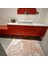 Pudra-Lilla Floş Desenli Inopoli Banyo Paspası Veya Banyo Halısı 1