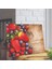 Renkli cam kesme tahtası, çilek ve ahşap desen, 25x35 cm, 1 parça 2