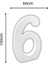 Strafor 6 Rakamı 100 cm 1