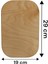 Ahşap oval kesme ve sunum tahtası, bej renk, şık ve kullanışlı tasarım 2
