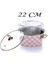 Emaye Kızartma Tenceresi 22 cm Pembe Dama Desen 2